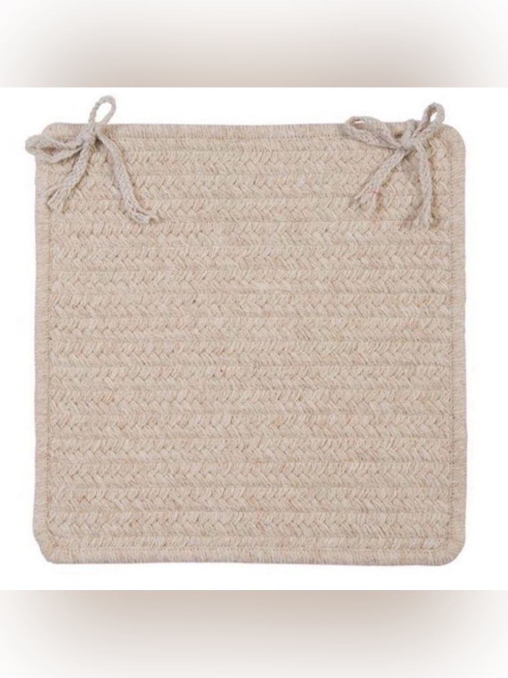 Charlton Home Westminster Chair Seat Pad in Color Natural 15" X 15" NEW